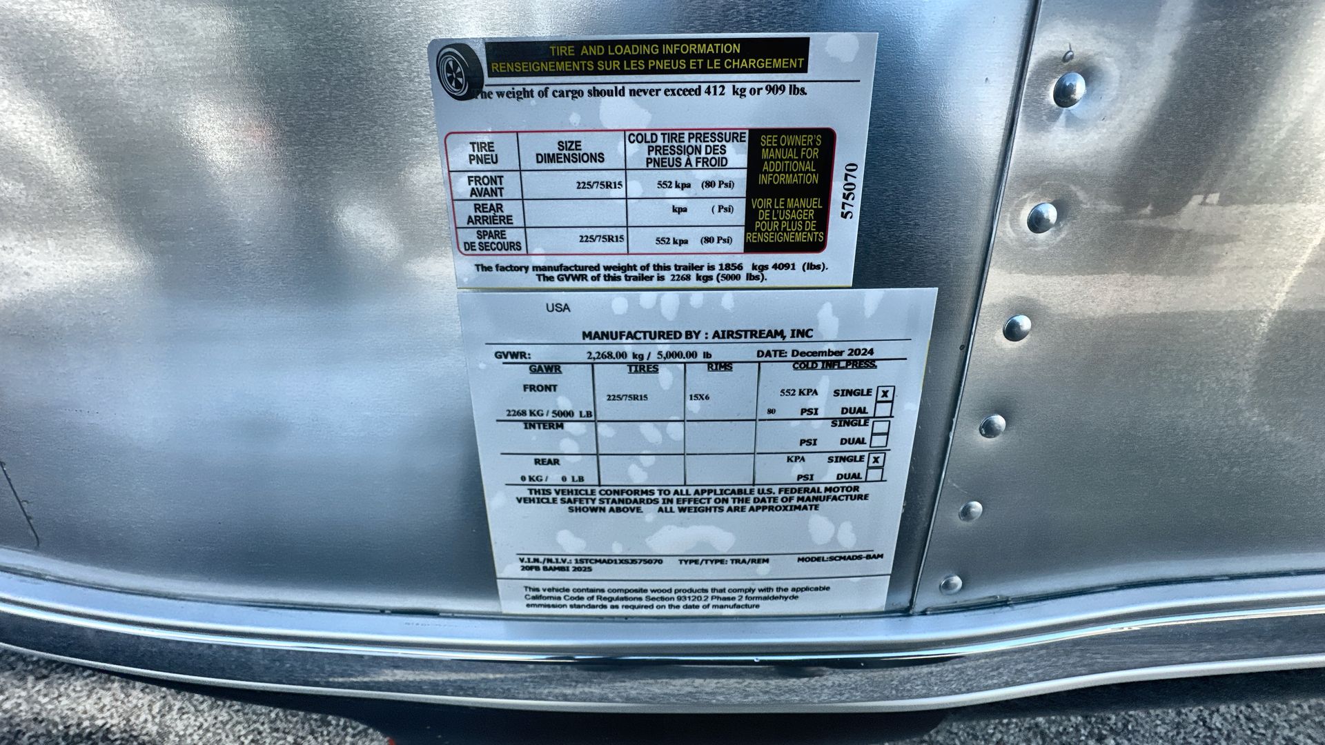 2025 Airstream 20FB Base