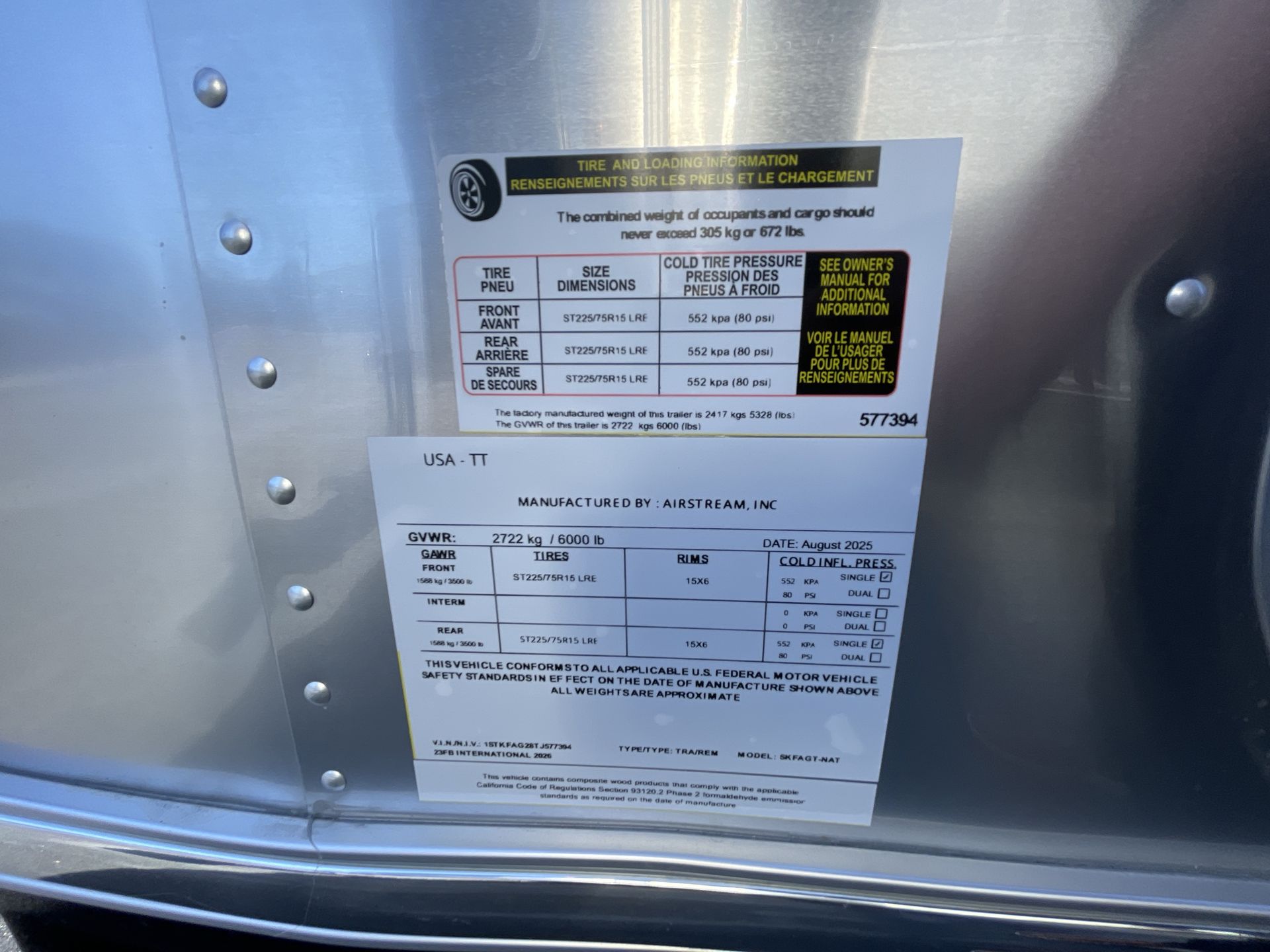 2026 Airstream 23FBT Base