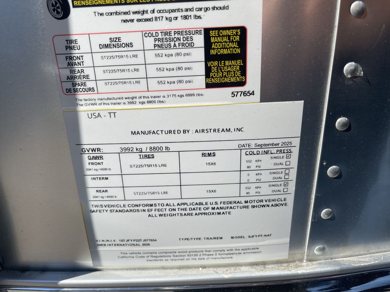 2026 Airstream 30RBT Base