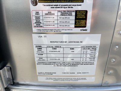 2026 Airstream 23FBT Base