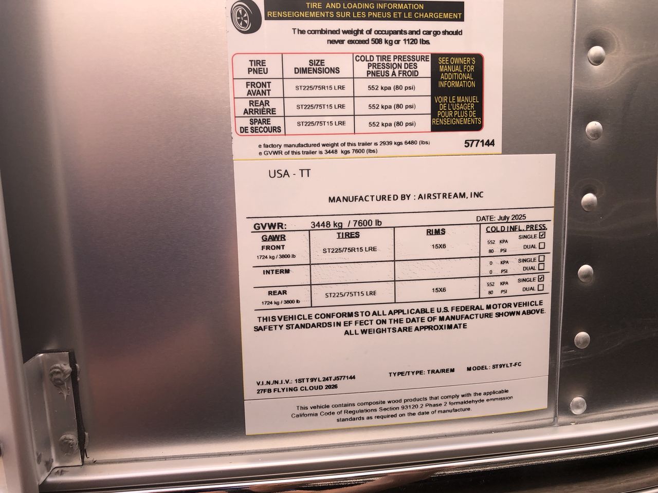 2026 Airstream 27FBT Base