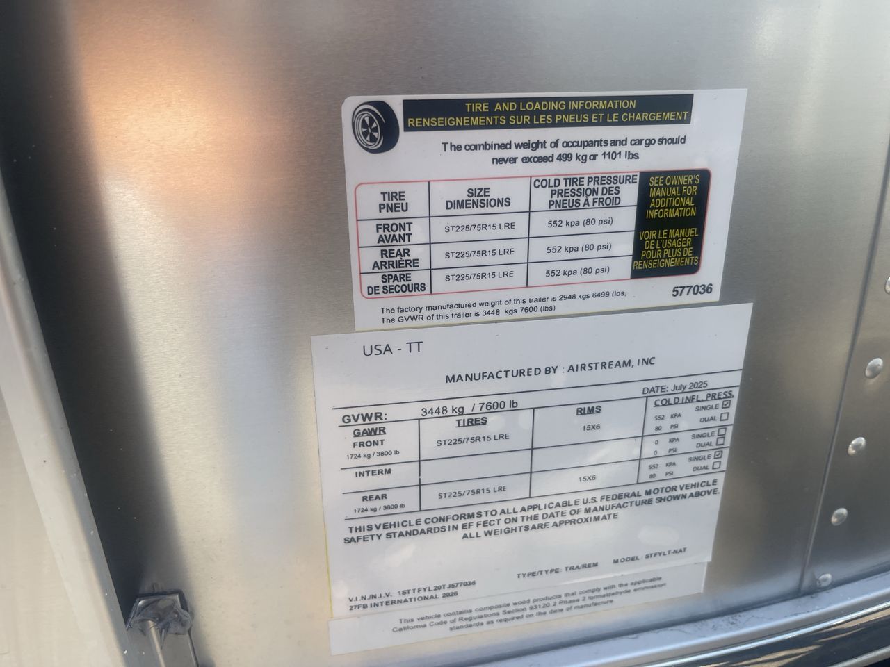 2026 Airstream 27FBT Base